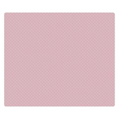 Baby Pink Stitched And Quilted Pattern Double Sided Flano Blanket (small)  by PodArtist