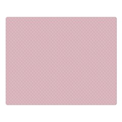 Baby Pink Stitched And Quilted Pattern Double Sided Flano Blanket (large)  by PodArtist