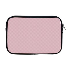 Baby Pink Stitched And Quilted Pattern Apple Macbook Pro 17  Zipper Case by PodArtist