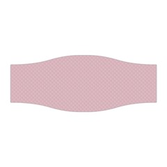 Baby Pink Stitched And Quilted Pattern Stretchable Headband by PodArtist