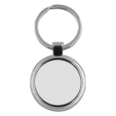 Bright White Stitched And Quilted Pattern Key Chains (round)  by PodArtist