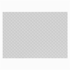 Bright White Stitched And Quilted Pattern Large Glasses Cloth (2-side) by PodArtist