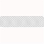 Bright White Stitched and Quilted Pattern Large Bar Mats 32 x8.5  Bar Mat