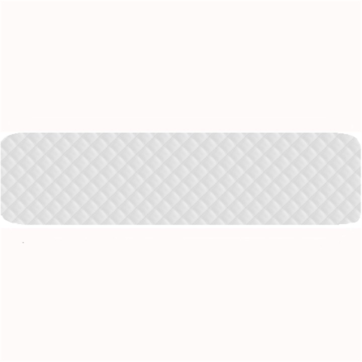 Bright White Stitched and Quilted Pattern Large Bar Mats