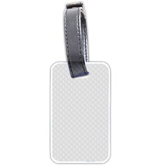 Bright White Stitched And Quilted Pattern Luggage Tags (two Sides) by PodArtist