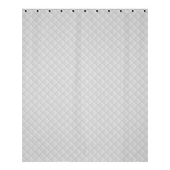 Bright White Stitched And Quilted Pattern Shower Curtain 60  X 72  (medium)  by PodArtist