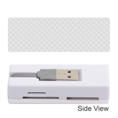 Bright White Stitched And Quilted Pattern Memory Card Reader (stick)  by PodArtist