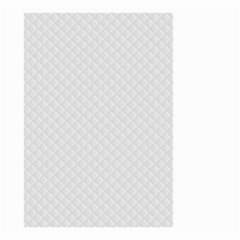 Bright White Stitched And Quilted Pattern Small Garden Flag (two Sides) by PodArtist