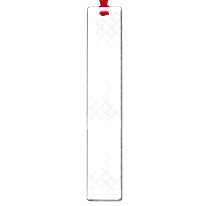 Bright White Stitched and Quilted Pattern Large Book Marks