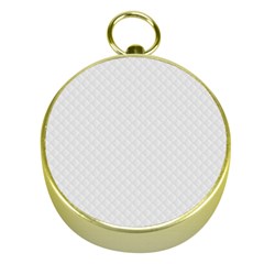 Bright White Stitched And Quilted Pattern Gold Compasses by PodArtist