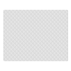 Bright White Stitched And Quilted Pattern Double Sided Flano Blanket (large)  by PodArtist