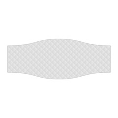 Bright White Stitched And Quilted Pattern Stretchable Headband by PodArtist