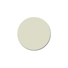 Rich Cream Stitched And Quilted Pattern Golf Ball Marker by PodArtist