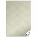 Rich Cream Stitched and Quilted Pattern Canvas 20  x 30   19.62 x28.9  Canvas - 1