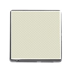 Rich Cream Stitched And Quilted Pattern Memory Card Reader (square) by PodArtist