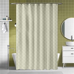 Rich Cream Stitched And Quilted Pattern Shower Curtain 48  X 72  (small)  by PodArtist