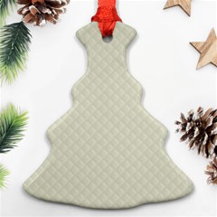 Rich Cream Stitched And Quilted Pattern Ornament (christmas Tree)  by PodArtist