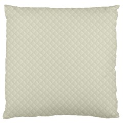 Rich Cream Stitched And Quilted Pattern Large Cushion Case (one Side) by PodArtist