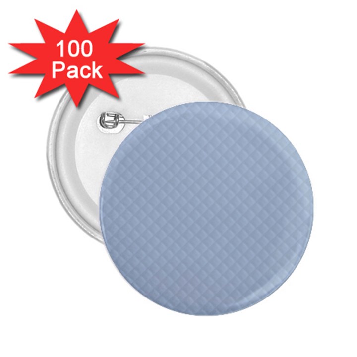 Powder Blue Stitched and Quilted Pattern 2.25  Buttons (100 pack) 