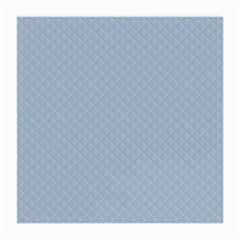 Powder Blue Stitched And Quilted Pattern Medium Glasses Cloth (2-side) by PodArtist