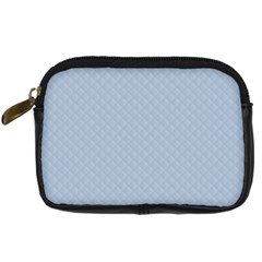 Powder Blue Stitched And Quilted Pattern Digital Camera Cases by PodArtist