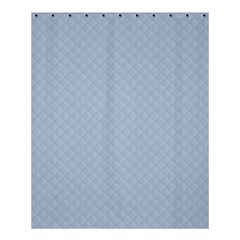 Powder Blue Stitched And Quilted Pattern Shower Curtain 60  X 72  (medium)  by PodArtist