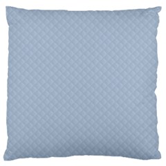 Powder Blue Stitched And Quilted Pattern Standard Flano Cushion Case (two Sides) by PodArtist