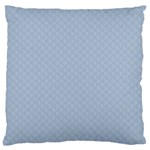 Powder Blue Stitched and Quilted Pattern Standard Flano Cushion Case (Two Sides) Back