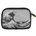 Black and White Japanese Great Wave off Kanagawa by Hokusai Digital Camera Cases Back