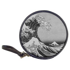 Black And White Japanese Great Wave Off Kanagawa By Hokusai Classic 20-cd Wallets by PodArtist