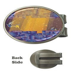 Up Down City Money Clips (oval)  by berwies