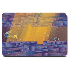 Up Down City Large Doormat  by berwies