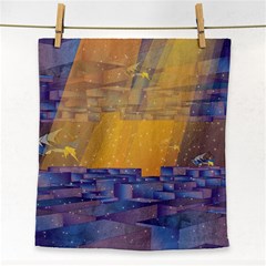 Up Down City Face Towel