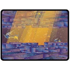 Up Down City Fleece Blanket (large)  by berwies