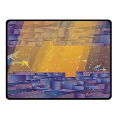 Up Down City Fleece Blanket (small) by berwies