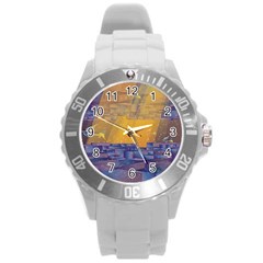 Up Down City Round Plastic Sport Watch (L)