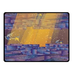 Up Down City Double Sided Fleece Blanket (Small) 