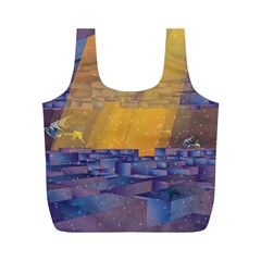 Up Down City Full Print Recycle Bags (M) 