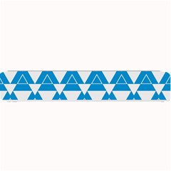 Blue & White Triangle Pattern  Small Bar Mats by berwies