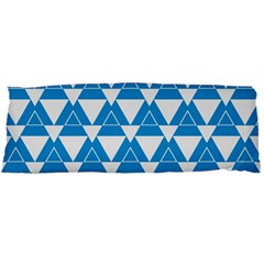 Blue & White Triangle Pattern  Body Pillow Case Dakimakura (two Sides) by berwies