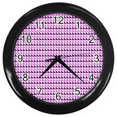 Pattern Wall Clocks (black) by gasi