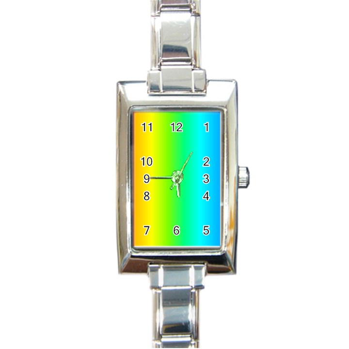 Pattern Rectangle Italian Charm Watch