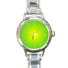 Pattern Round Italian Charm Watch by gasi