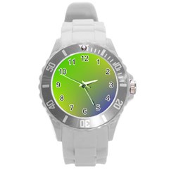 Pattern Round Plastic Sport Watch (l) by gasi