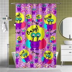 Crazy Shower Curtain 48  X 72  (small)  by gasi