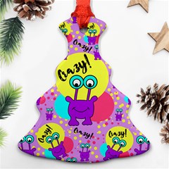 Crazy Christmas Tree Ornament (two Sides) by gasi