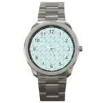 Pattern Sport Metal Watch Front