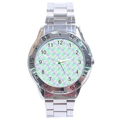 Pattern Stainless Steel Analogue Watch