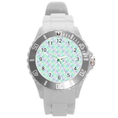 Pattern Round Plastic Sport Watch (L)