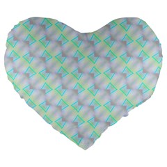 Pattern Large 19  Premium Heart Shape Cushions